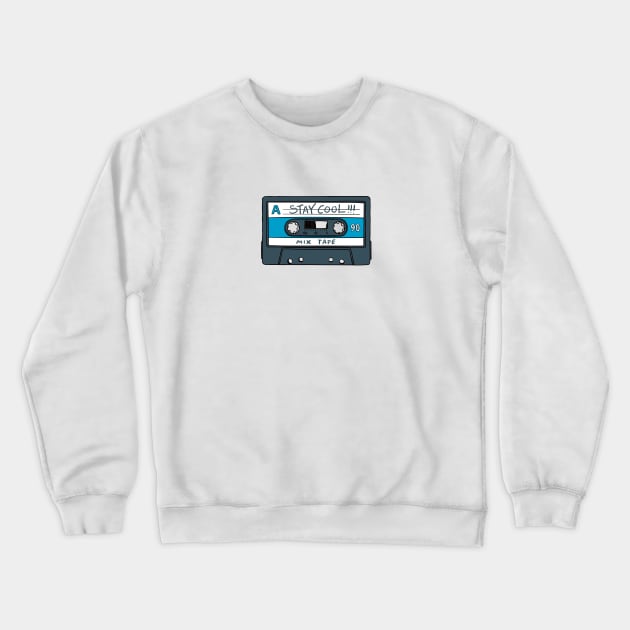 Stay cool cassette tape Crewneck Sweatshirt by StefanAlfonso